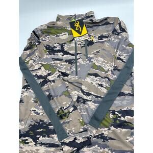 NEW Browning Early Season 3/4 Zip Shirt - OVIX - Large Camo camouflage